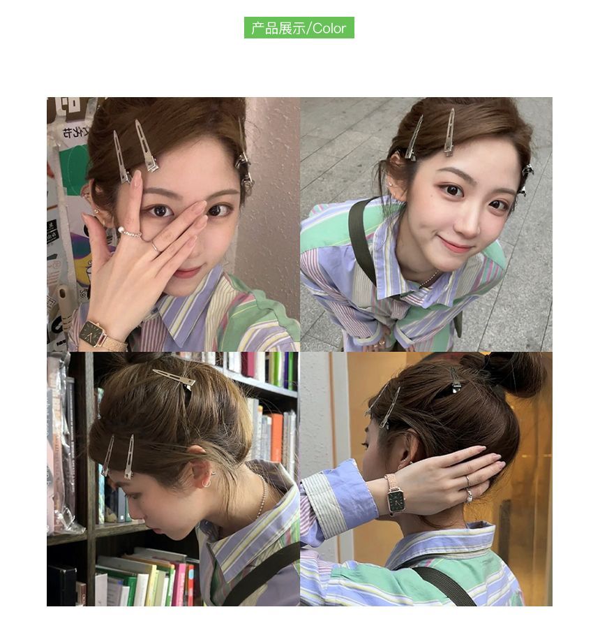 Hair Metallic Clip Set