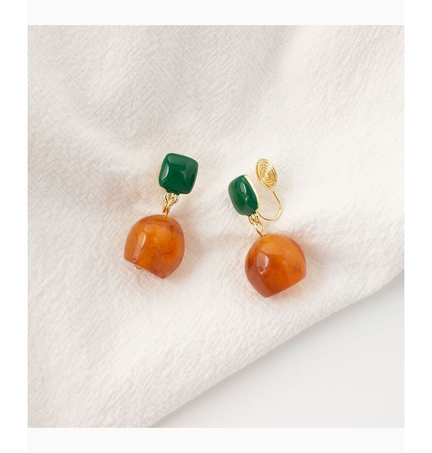 Earring / Drop Geometric On Clip