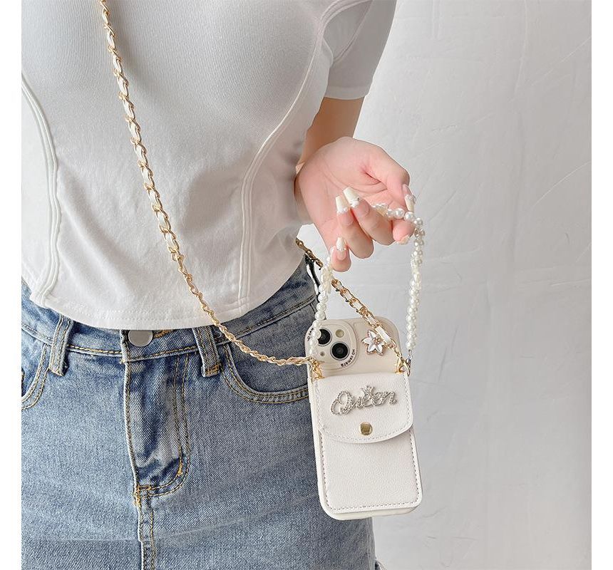 Coin Purse Phone Strap Butterfly Case