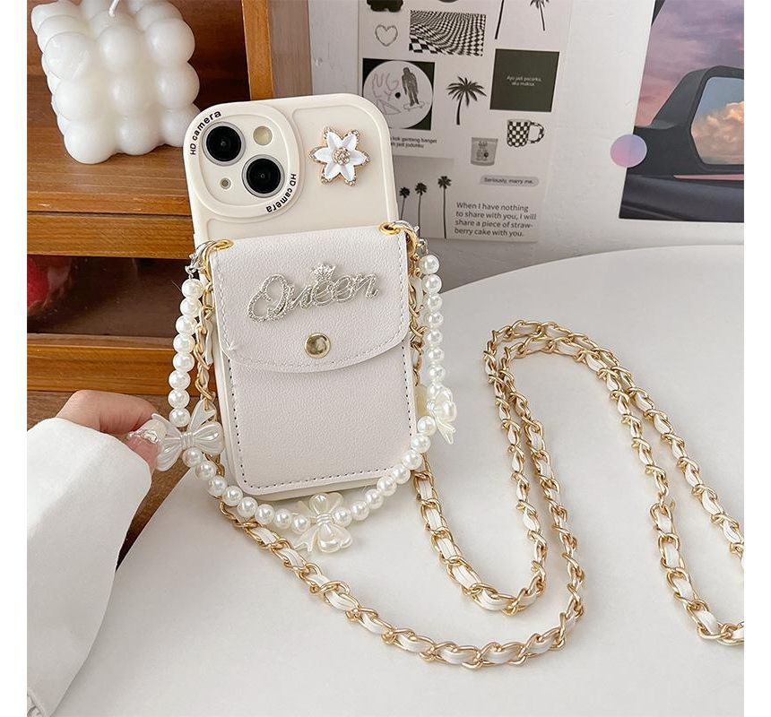 Coin Purse Phone Strap Butterfly Case