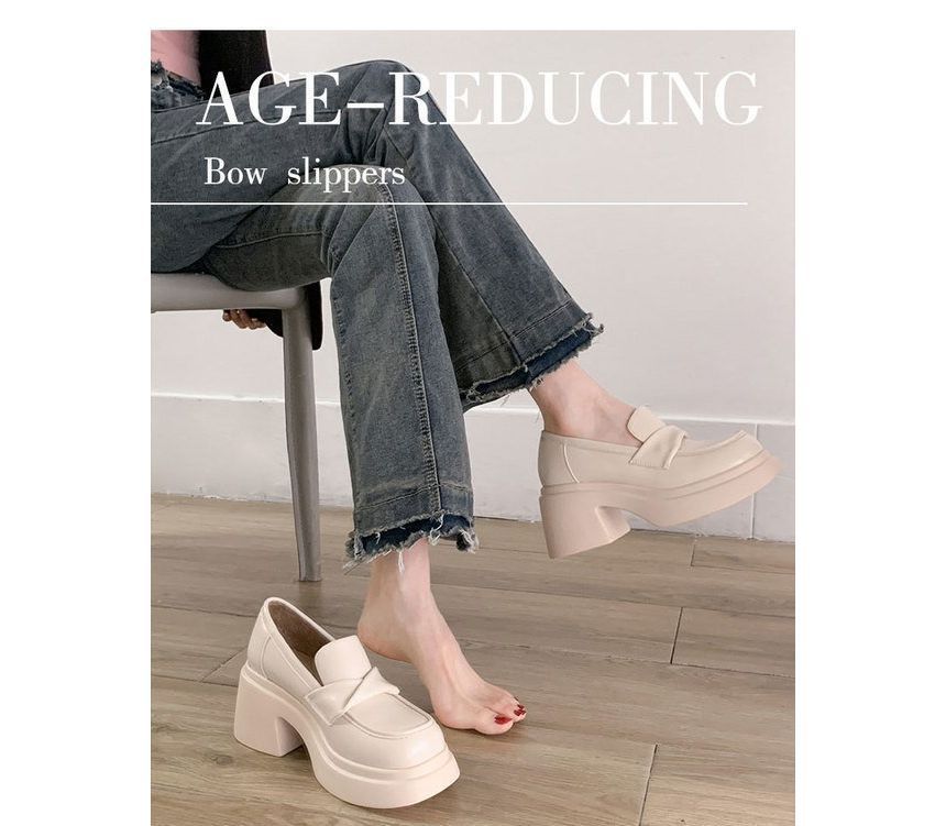 Loafers Platform Chunky Heel