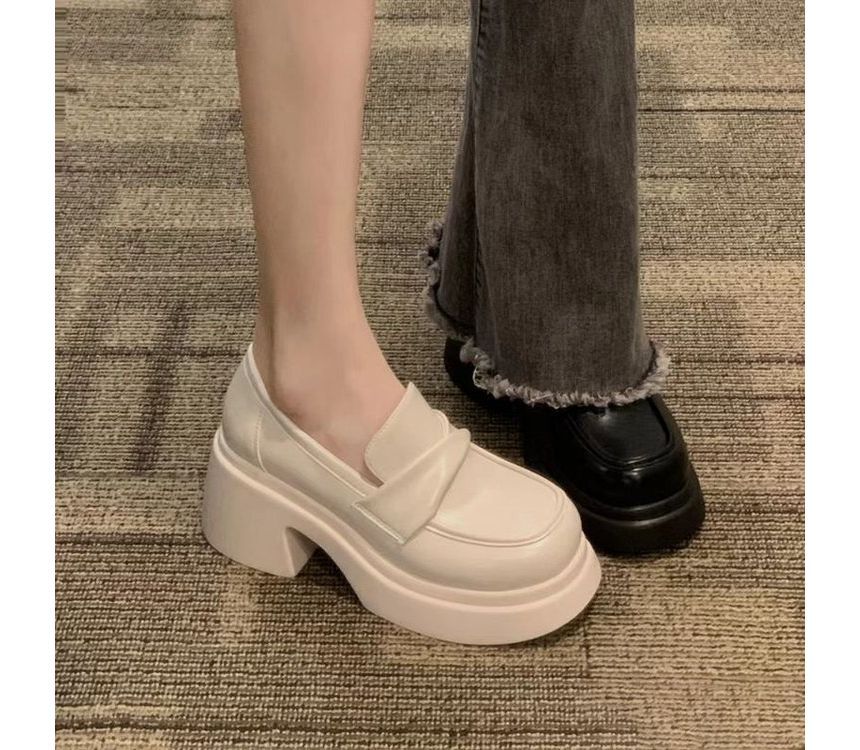 Loafers Platform Chunky Heel