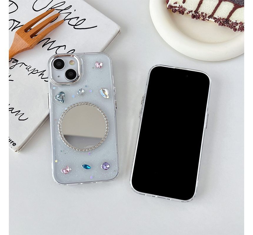 Case Phone Embellished Mirrored