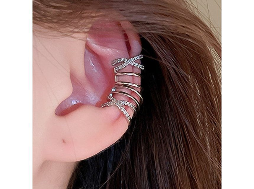 Layered Earring Alloy Cuff