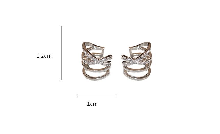 Layered Earring Alloy Cuff