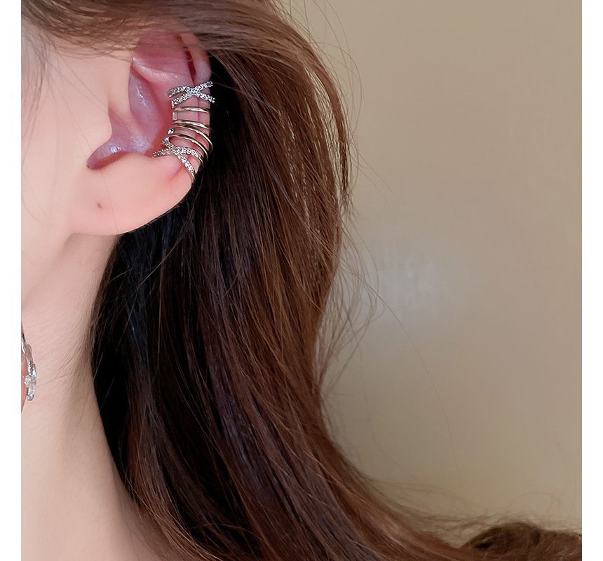 Layered Earring Alloy Cuff