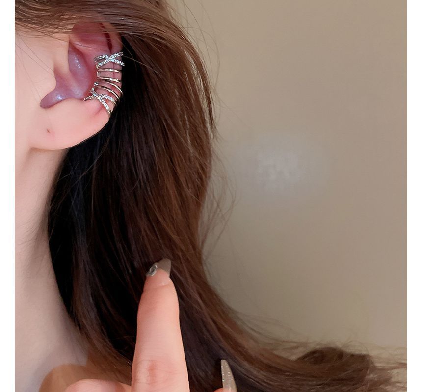 Layered Earring Alloy Cuff