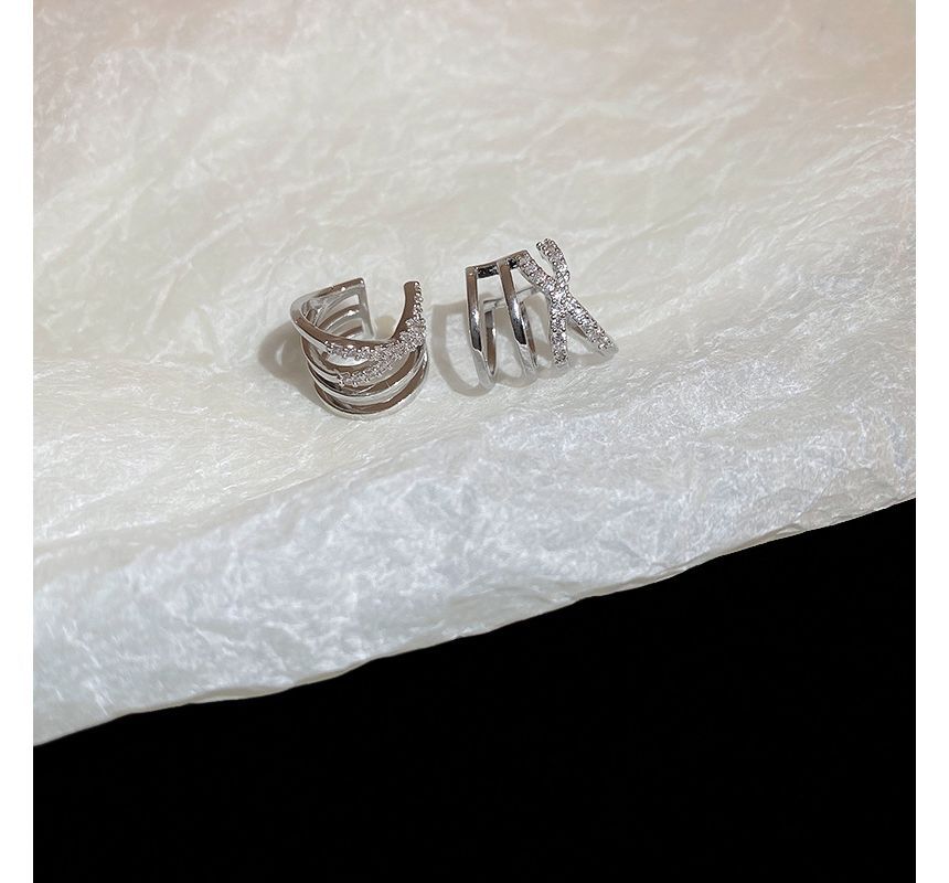 Layered Earring Alloy Cuff