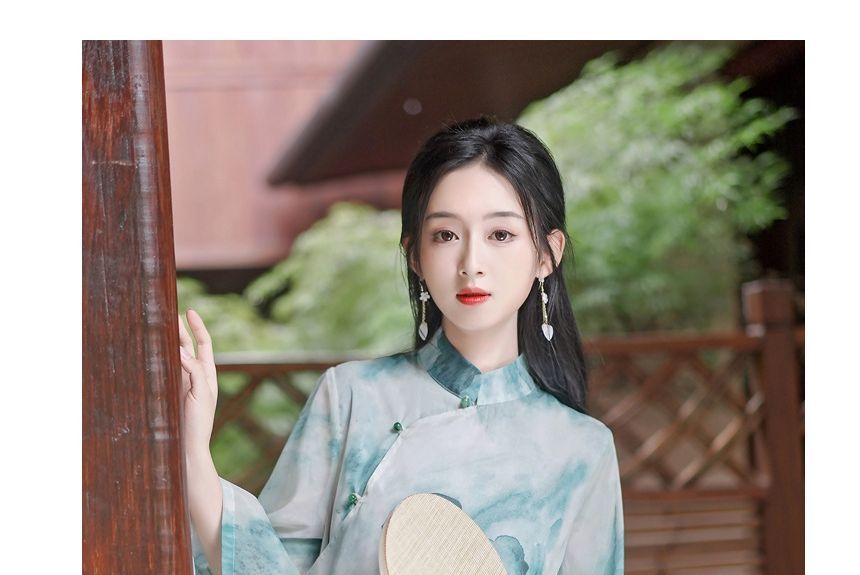 Tie Dye Hanfu Costume Set