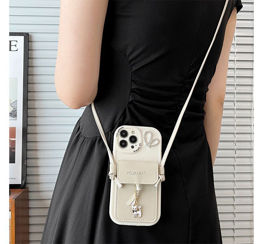 Holder Phone Cat Pendant Case Card