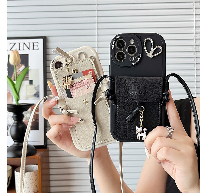 Holder Phone Cat Pendant Case Card