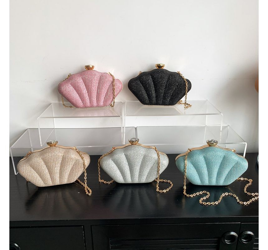 Glitter Shell Evening Bag