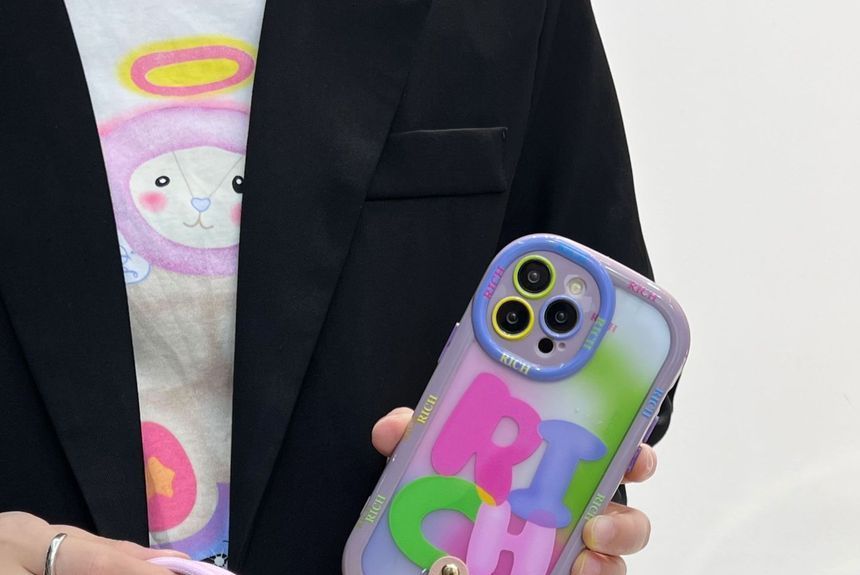 Lettering Print Phone Case