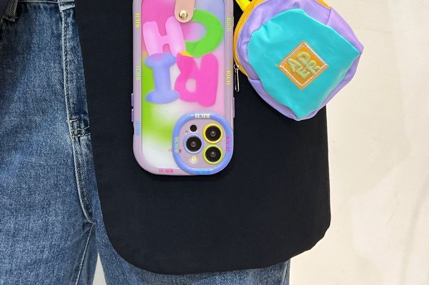 Lettering Print Phone Case