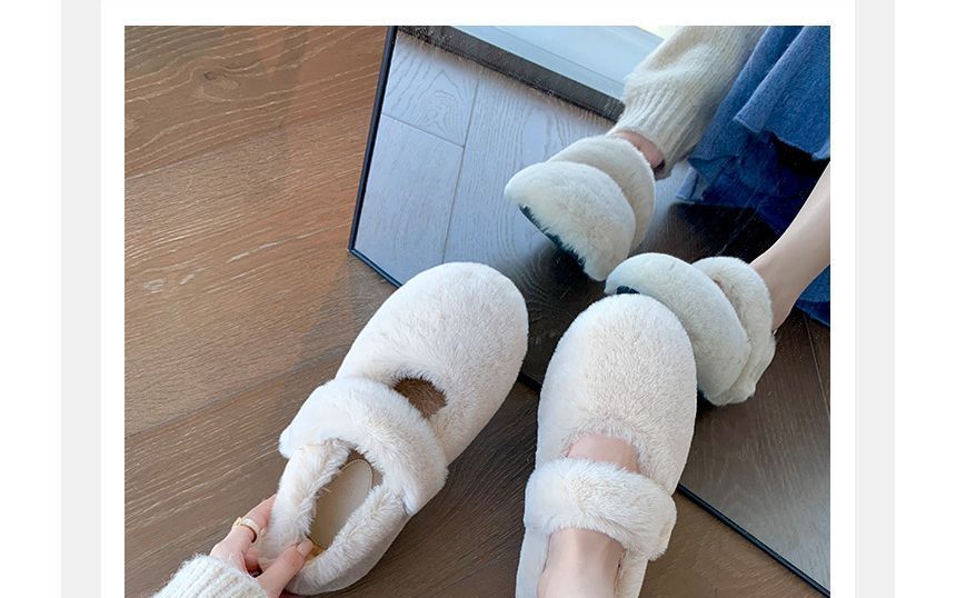 Fluffy Mary Jane Shoes