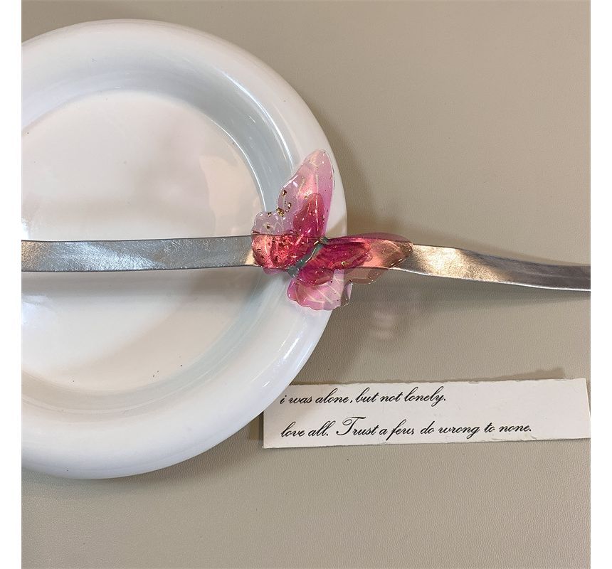 Leather Faux Butterfly Choker