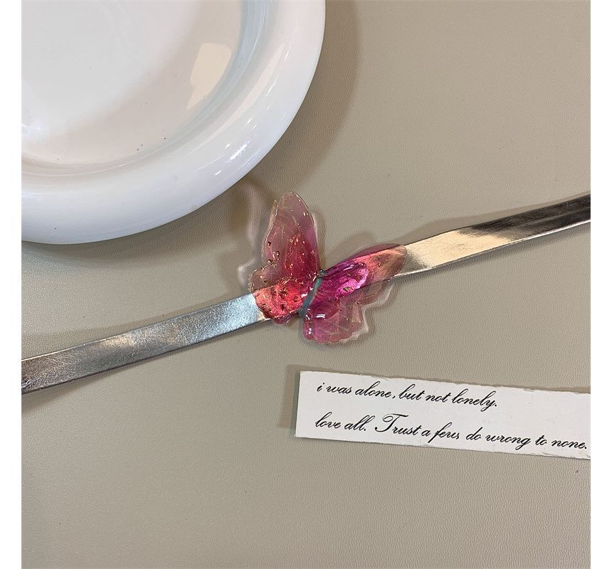 Leather Faux Butterfly Choker