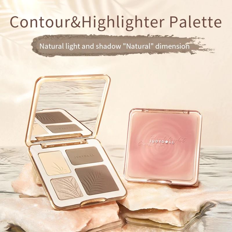 2 IN 1 Highlighter-Konturpalette