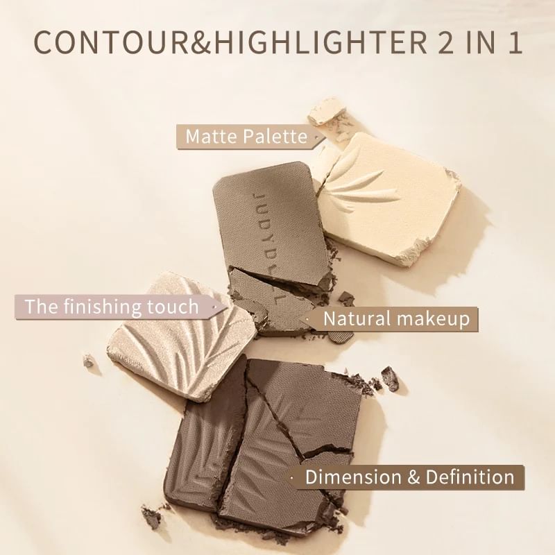 2 IN 1 Highlighter-Konturpalette