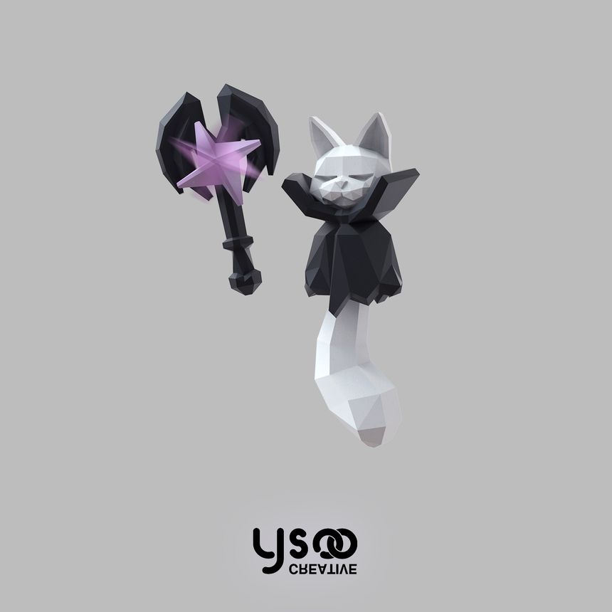 Staff Earring Fox Magic Halloween