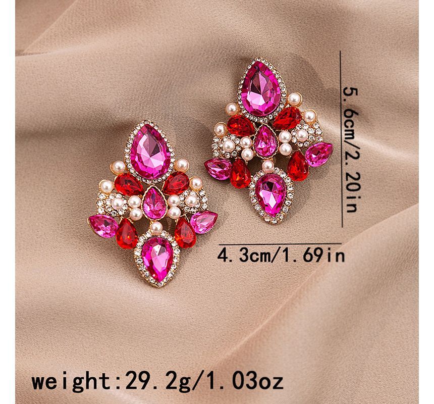 Rhinestone Drop Earring / Stud Earring