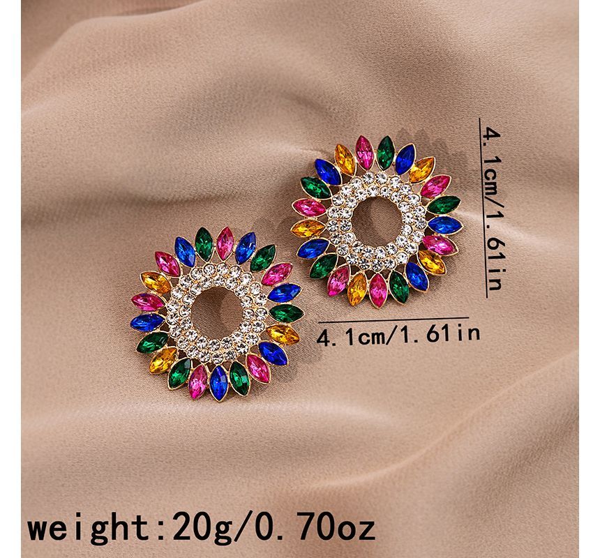 Rhinestone Drop Earring / Stud Earring