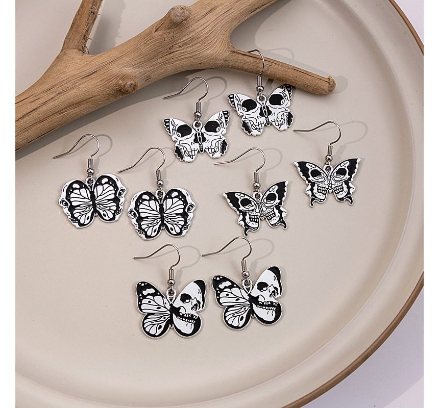 Halloween Butterfly Drop Earring