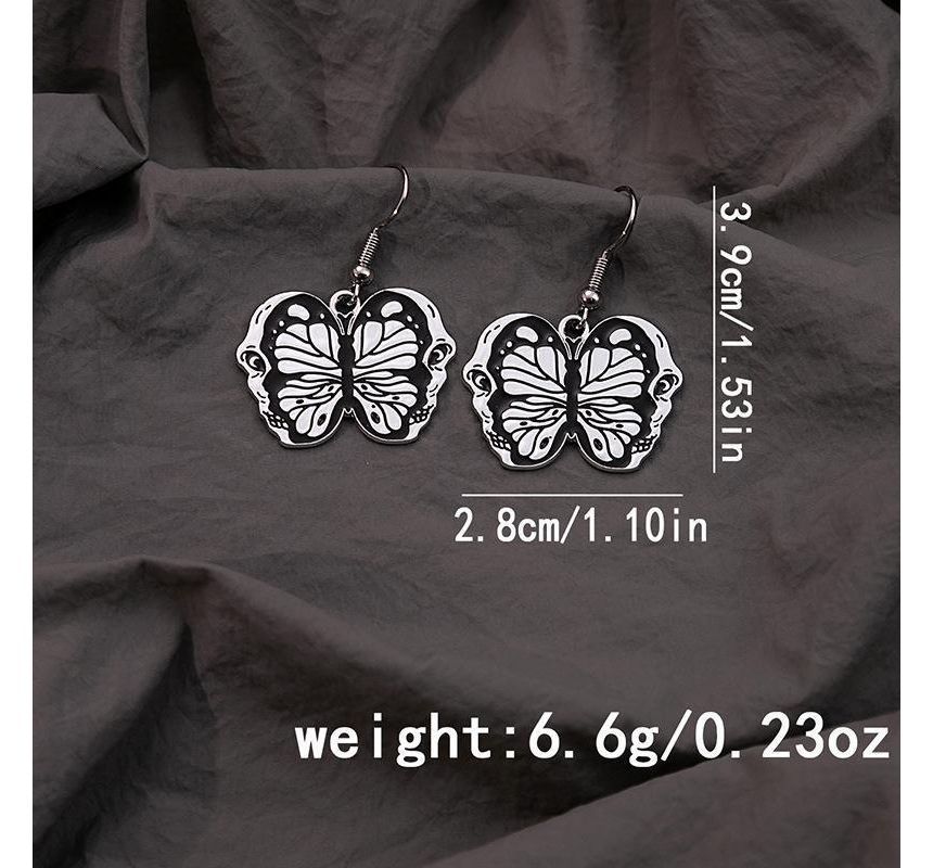 Halloween Butterfly Drop Earring