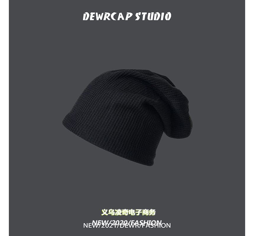 Plain Slouchy Knit Beanie
