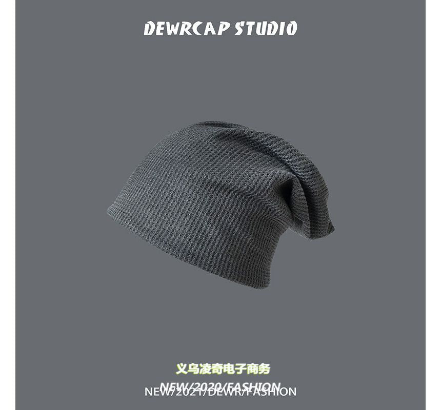 Plain Slouchy Knit Beanie