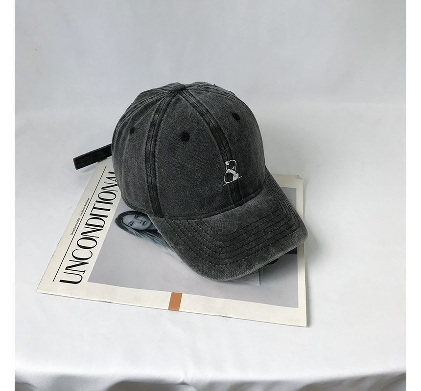 Baseball Panda Cap Embroidered