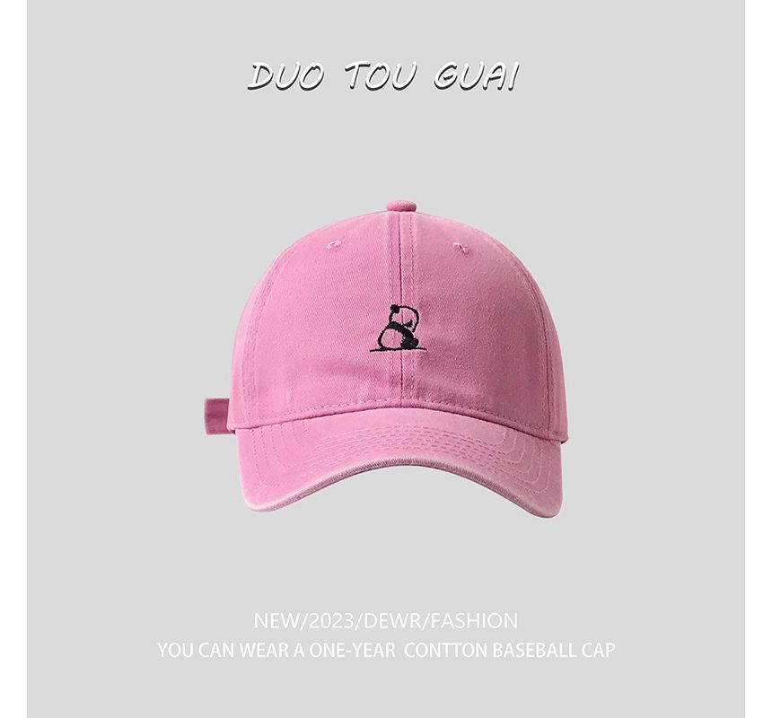 Baseball Panda Cap Embroidered
