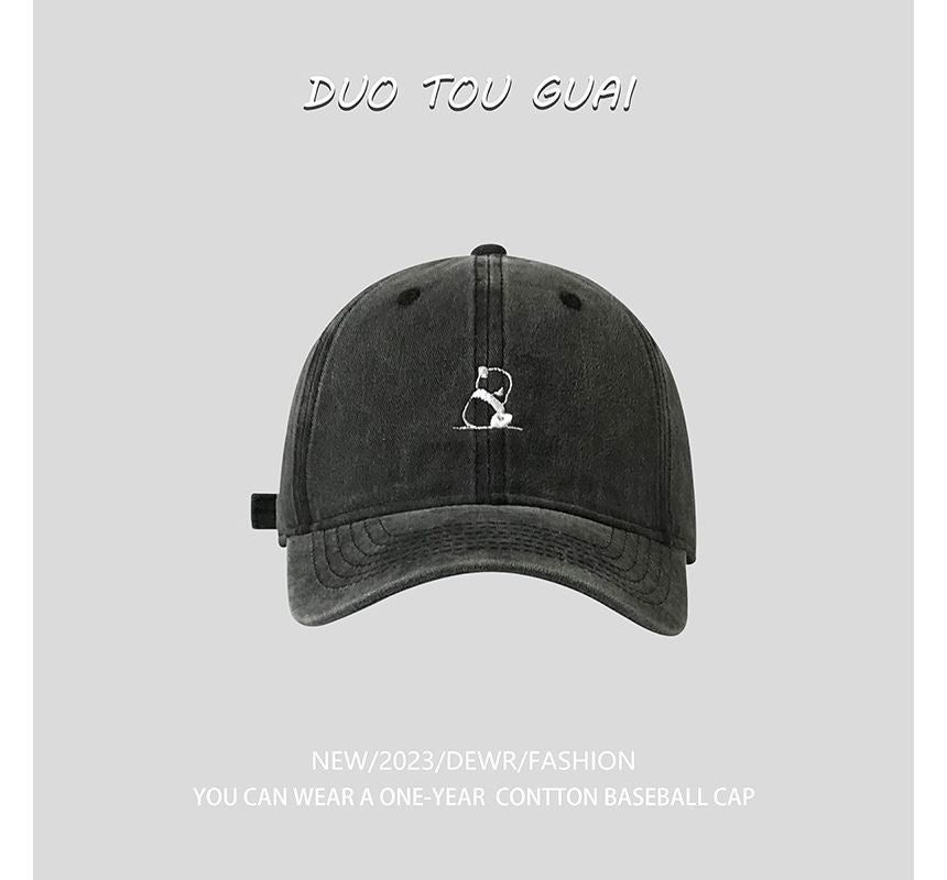 Baseball Panda Cap Embroidered