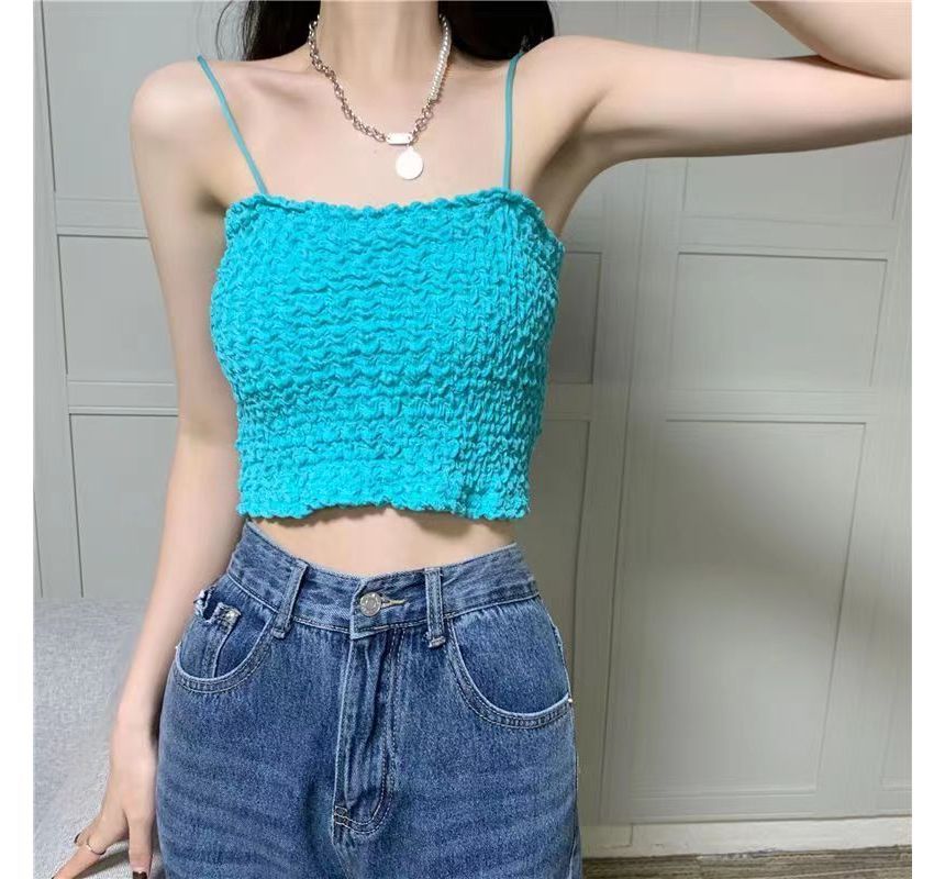Top Ruched Cami Cropped