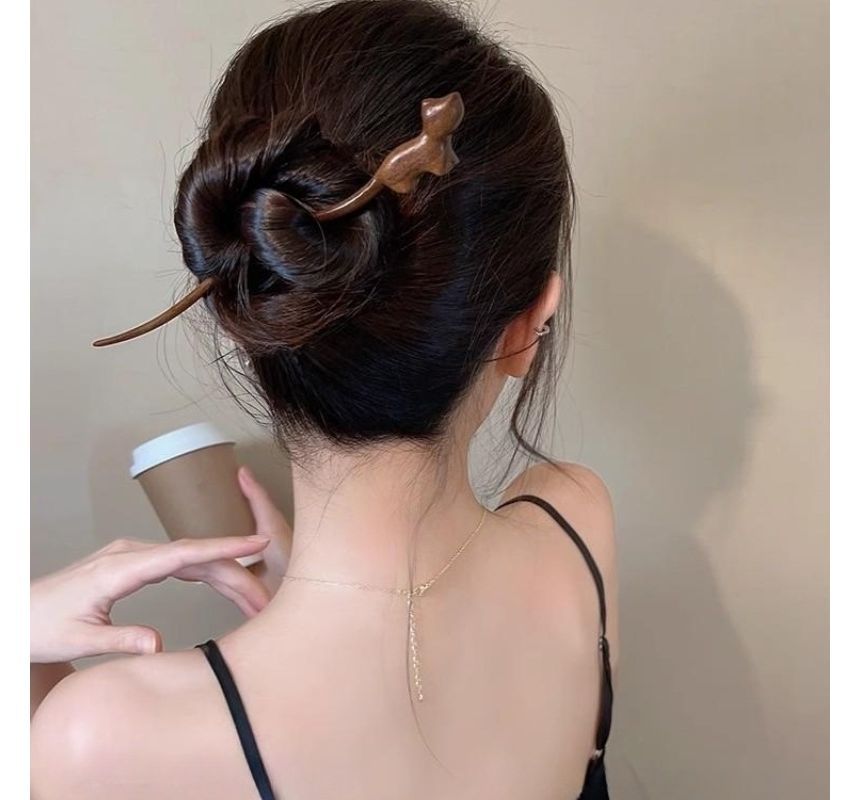 (Various Wooden Cat Designs) Hair Stick