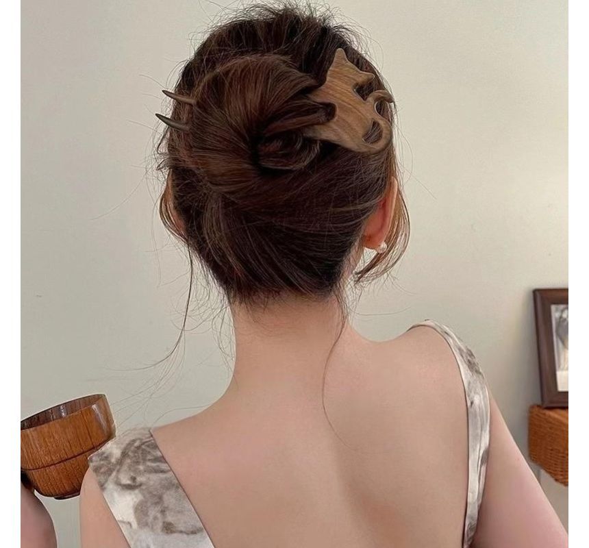 (Various Wooden Cat Designs) Hair Stick