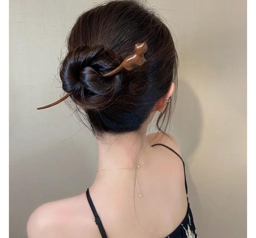 (Various Wooden Cat Designs) Hair Stick