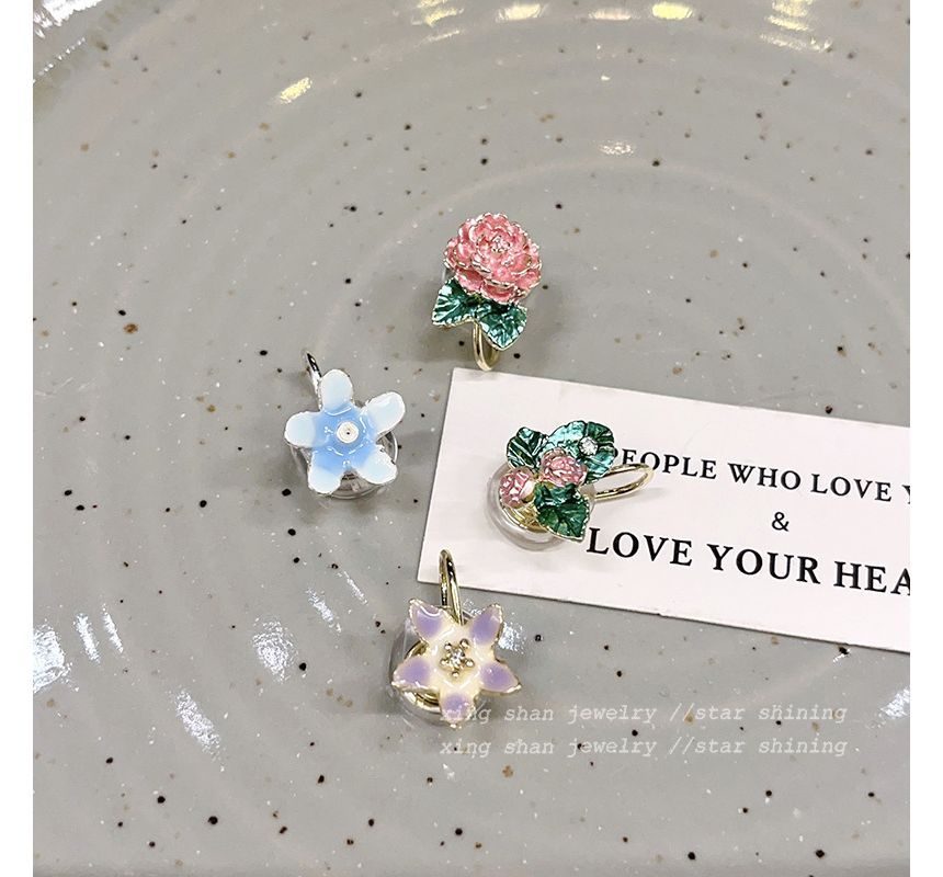 Designs) (Various 4: Floral of Earring Alloy Set