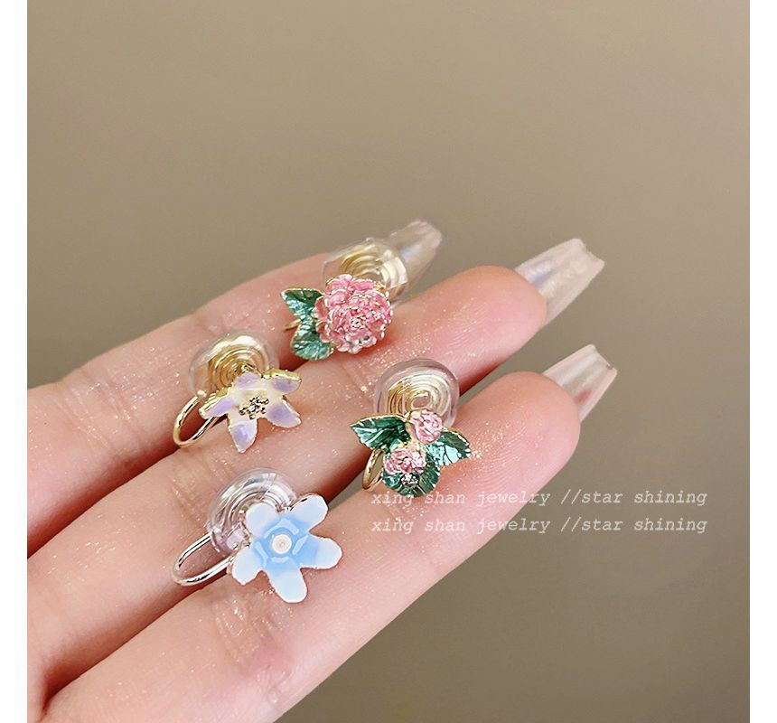 Designs) (Various 4: Floral of Earring Alloy Set