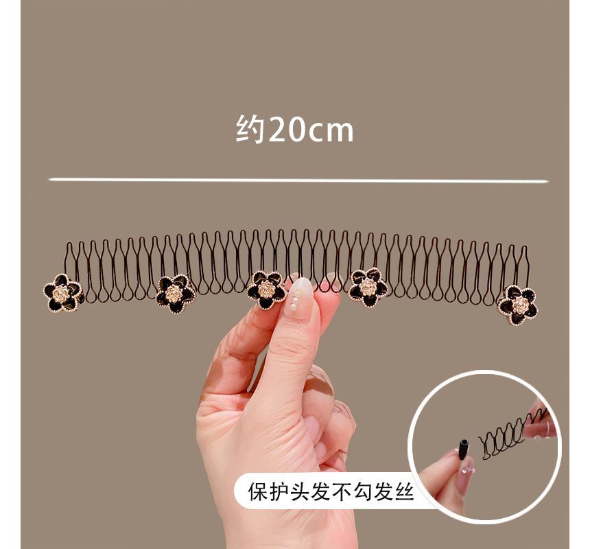 Acrylic Alloy Hair Comb (Various Designs)