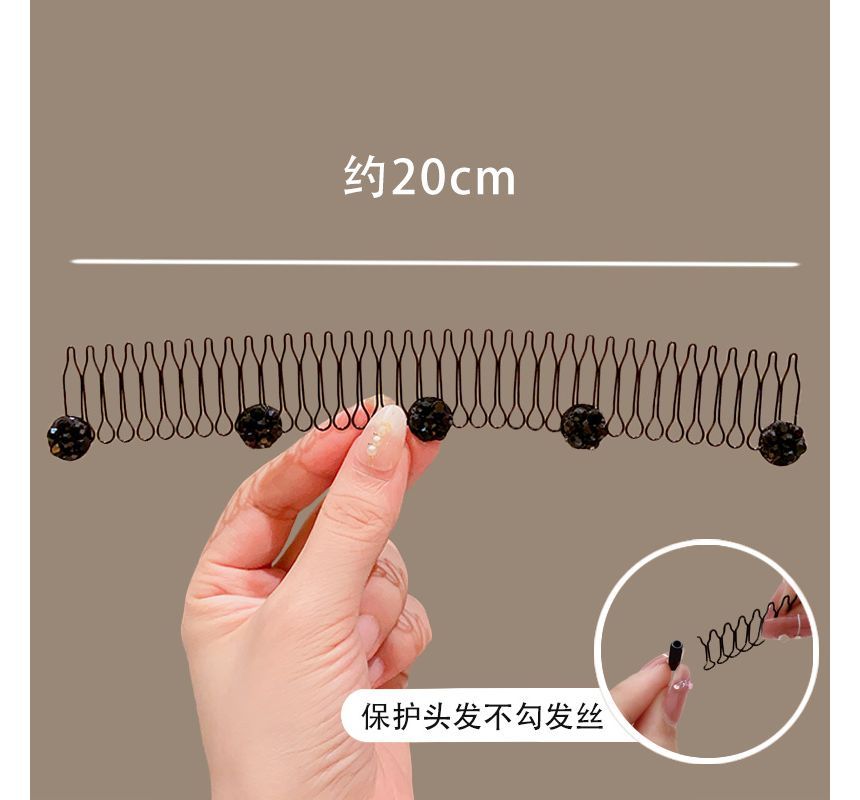 Acrylic Alloy Hair Comb (Various Designs)