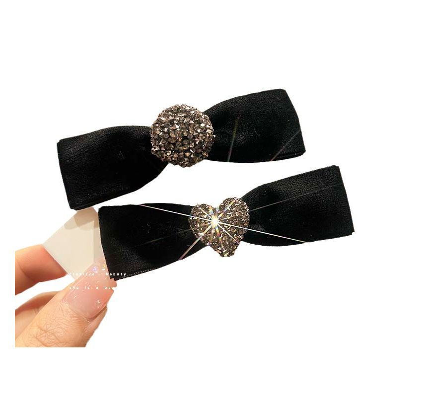 Bow Velvet Hair Clip (Various Designs)