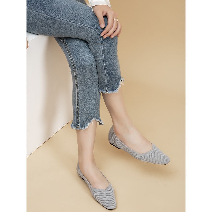 Knit Flats Pointy
