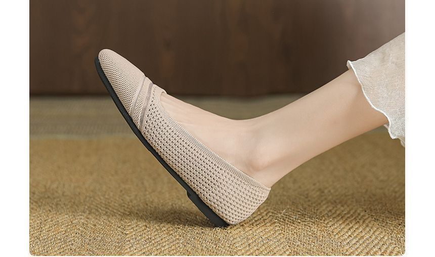 Striped Flats Knit