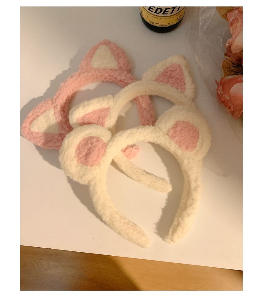Headband Chenille Ear Cat