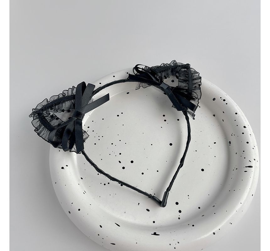 Headband Ear Lace Cat