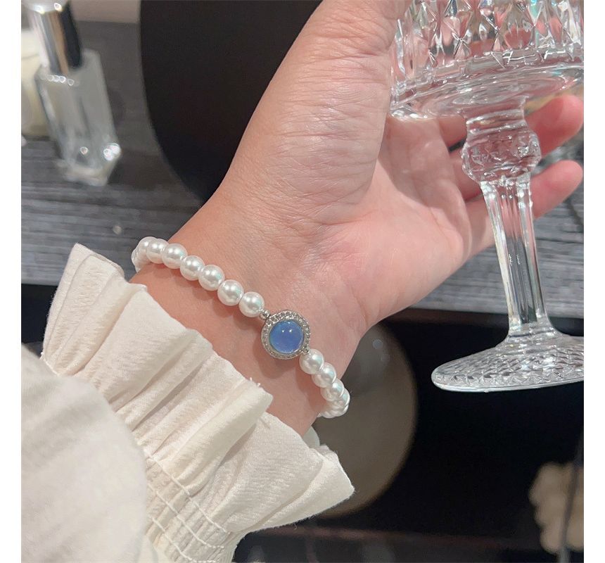 Faux Bracelet Gemstone Pearl