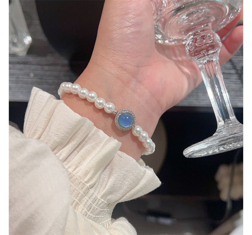Faux Bracelet Gemstone Pearl