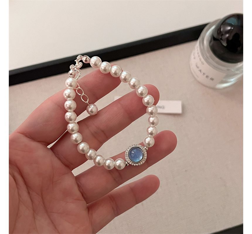 Faux Bracelet Gemstone Pearl