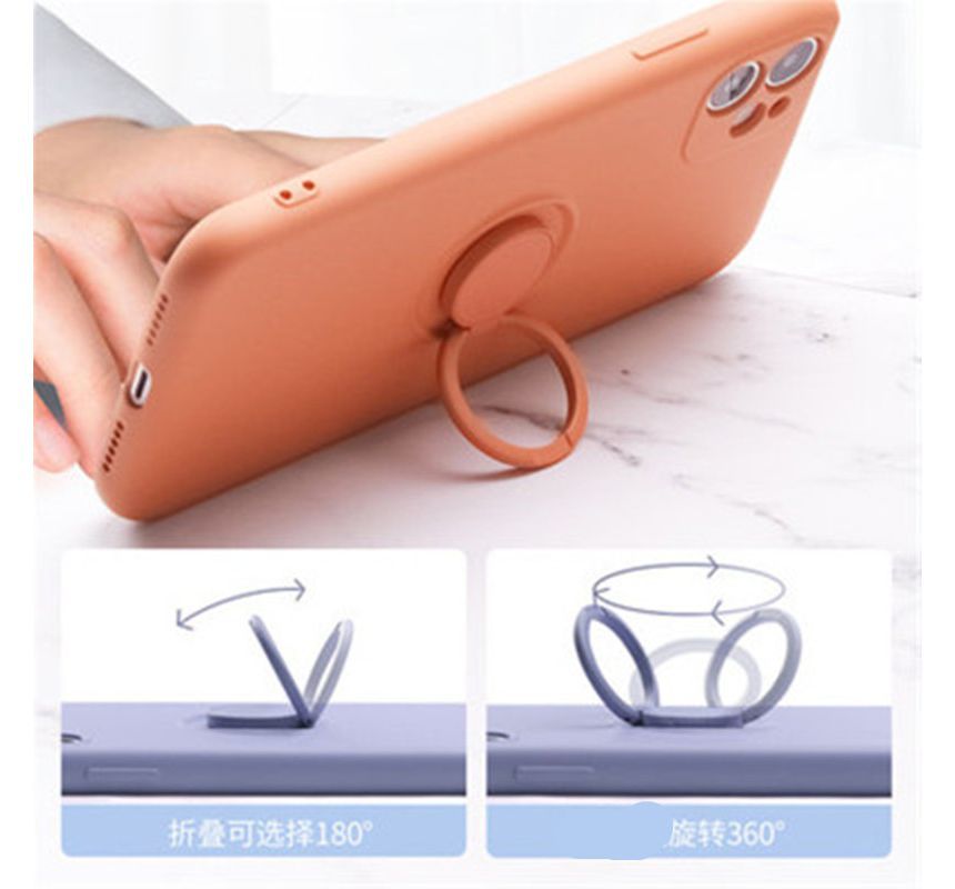 Phone Ring Plain Stand Case